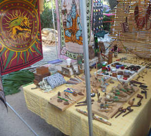 Spaziergang zum Hippie-Markt