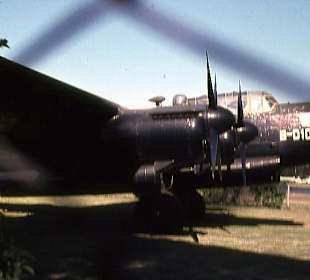 Ein Lancaster-Bomber der Argentinier