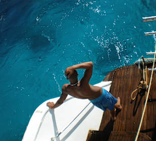 Warten auf die Schnorchler