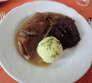 Knusprige Gänsebrust