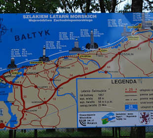 Mapa polskich latarni 