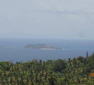 Ausblick auf Cayo Levantado vom Festland