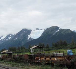 Gletscher an der Strecke