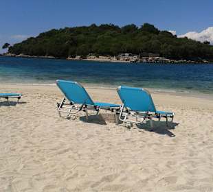 Der Sandstrand von Ksamil