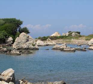 Blick von Aydins Strandbar
