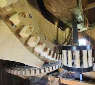 Getriebe der Bockwindmühle