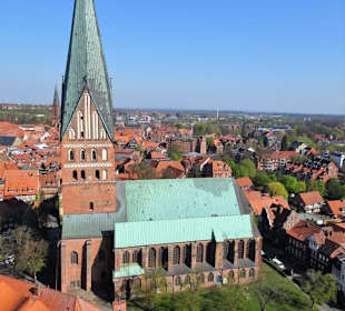 Blick vom Wasserturm über die Lüneburger Altstadt