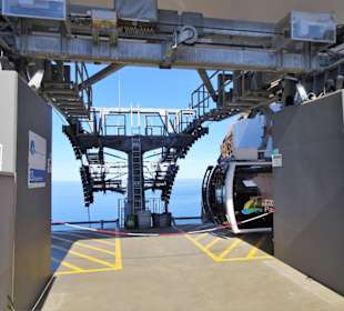 Die Bergstation der Seilbahn Faja dos Padres