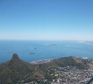Lions Headund Blick über Kapstadt