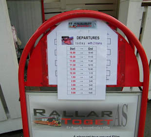 Abfahrtszeiten des Bähnleins