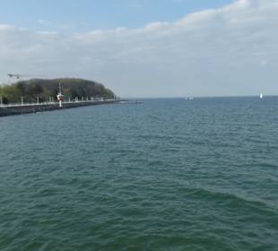Blick von der Großen Seebrücke Travemünde