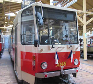Im Museum des öffentlichen Peronennahverkehrs