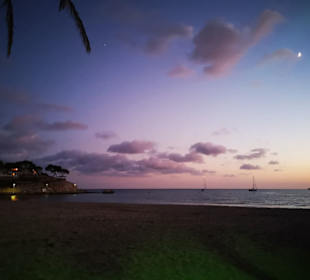 Strand Paguera am Abend 