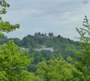 Sisi-Tour: Blick rüber zur Ruine Burg Bodenlauben