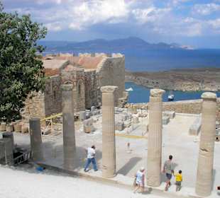 In der Festung Lindos