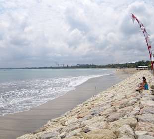 Kuta Anfang des Strandes