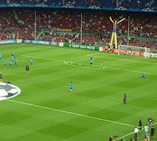 FC Barcelona wärmt sich auf