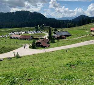 Blick auf die Winkelmoosalm