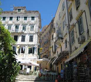 Altstadtgasse nahe der Shopping-Zone