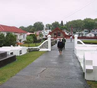 Grabstätte im Maori -Bezirk