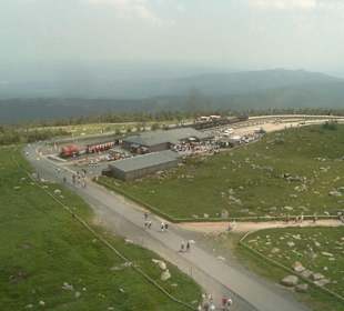 Blick auf die Bahnstation auf dem Brocken