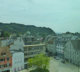 Aussicht vom Vorarlberg Museum zur Altstadt