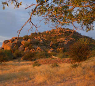 Beginnender Sonnenuntergang