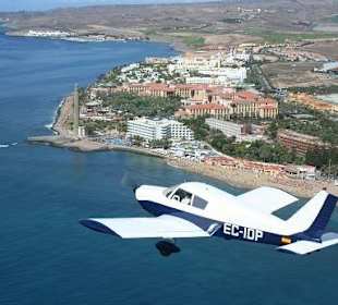 Overflying dunes of maspalomas