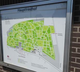 Lageplan des Hauptfriedhofes