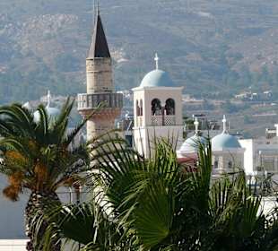 Ausblick von der Burg Neretzia auf die Stadt Kos