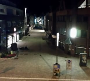 Am Abend vom Balkon, Fussgängerzone Schäfers Hotel