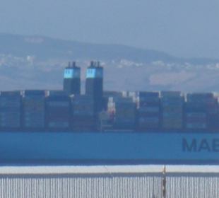 Tarifa, im Hintergrund Marokko