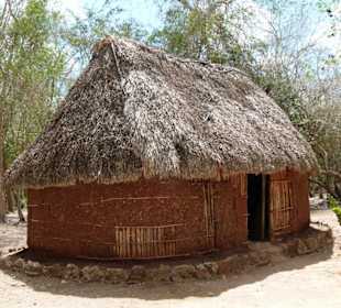 Hütte der Mayas