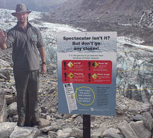 Aussichtspunkt am Gletscher