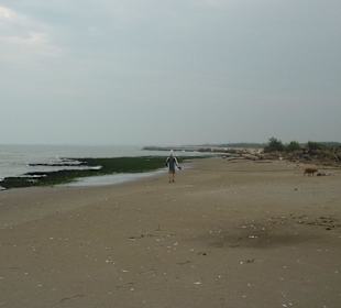 Und das andere Ende des Strandes...