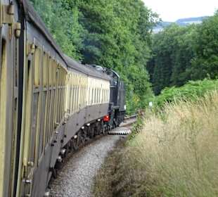 Unter Dampf auf der Strecke nach Minehead