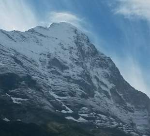Nordwand vom Eiger Trail aus
