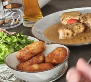 Lendchen mit Kroketten