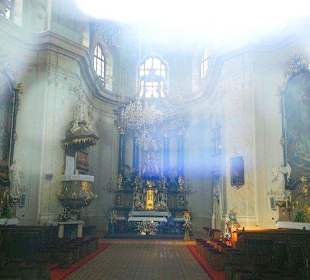 Wnętrze kościoła w Sloup