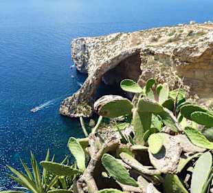 Blick von oben: Blaue Grotte