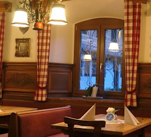 Im Restaurant Zur Post im Zentrum von Ruhpolding