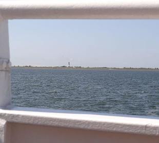 Blick zum Leuchtturm Pellworm
