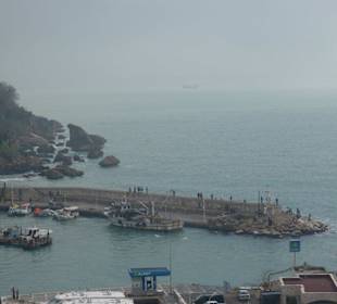 Blick auf den Hafen von der Altstadt aus