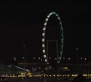 Singapore Flyer bei Nacht