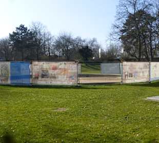 Der Springbrunnen hält noch Winterschlaf
