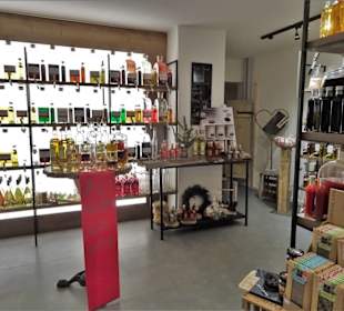 Abteilung für Essig und Öle im Würzhaus