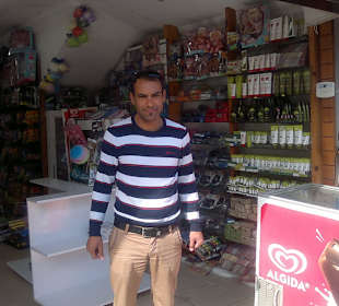 Eis gibt es auch bei ihm. 