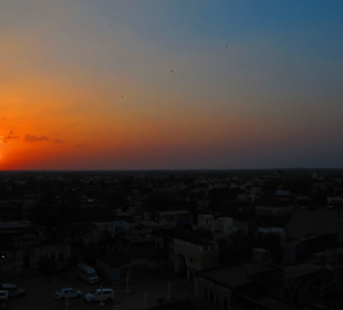 Sonnenuntergang bei Mandawa