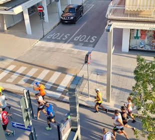 Die Läufer durch die Stadt