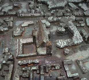 Details des Blinden-Stadtmodells